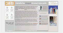 Desktop Screenshot of comedia.org.uk