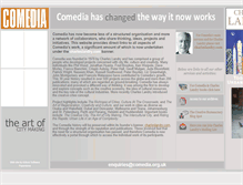 Tablet Screenshot of comedia.org.uk